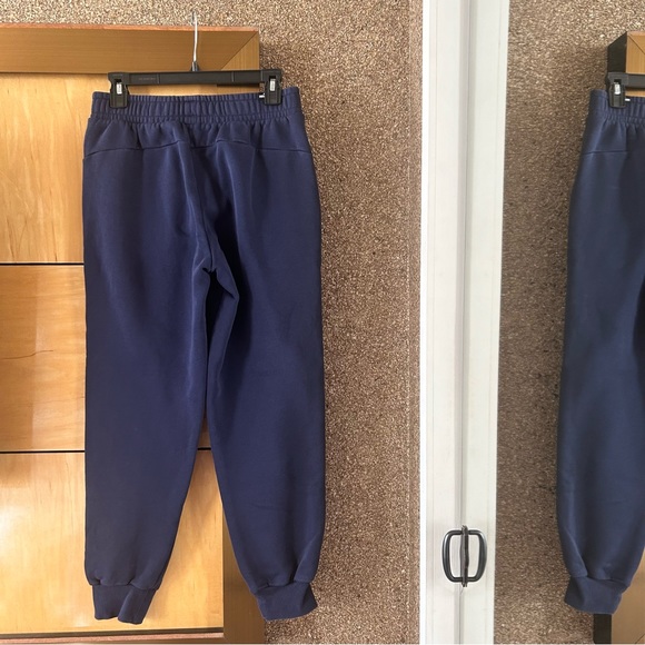 Puma boys navy blue joggers with logo - Picture 3 of 4